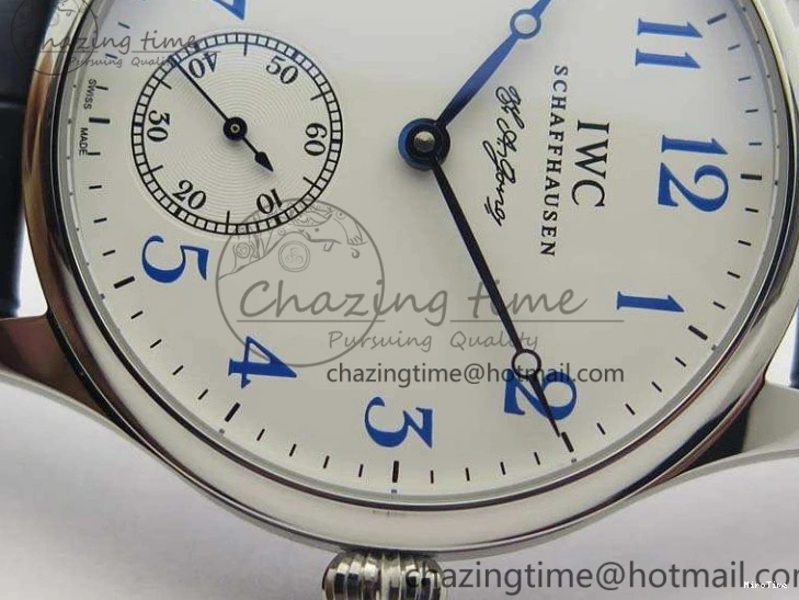 MIROTIME 0701 Portuguese Fa Jones IW544203 SS GSF 1:1 Best Edition White Dial On Leather Strap Trendsetting 7235